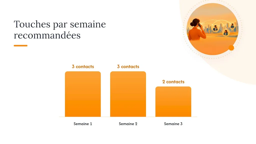 Quelle cadence multicanale adopter pour relancer un prospect ?, overview diagram